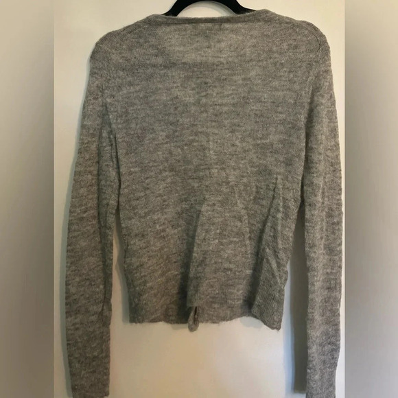 Banana Republic Womens Medium Nylon/Wool/Mohair Cardigan Seam Sleeve Open Cuffs - Picture 2 of 9